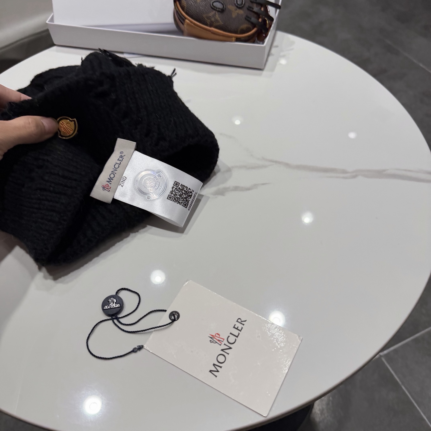 蒙口帽子女秋冬美式破洞防寒保暖护耳针织毛线帽大头围时尚R字母冷帽