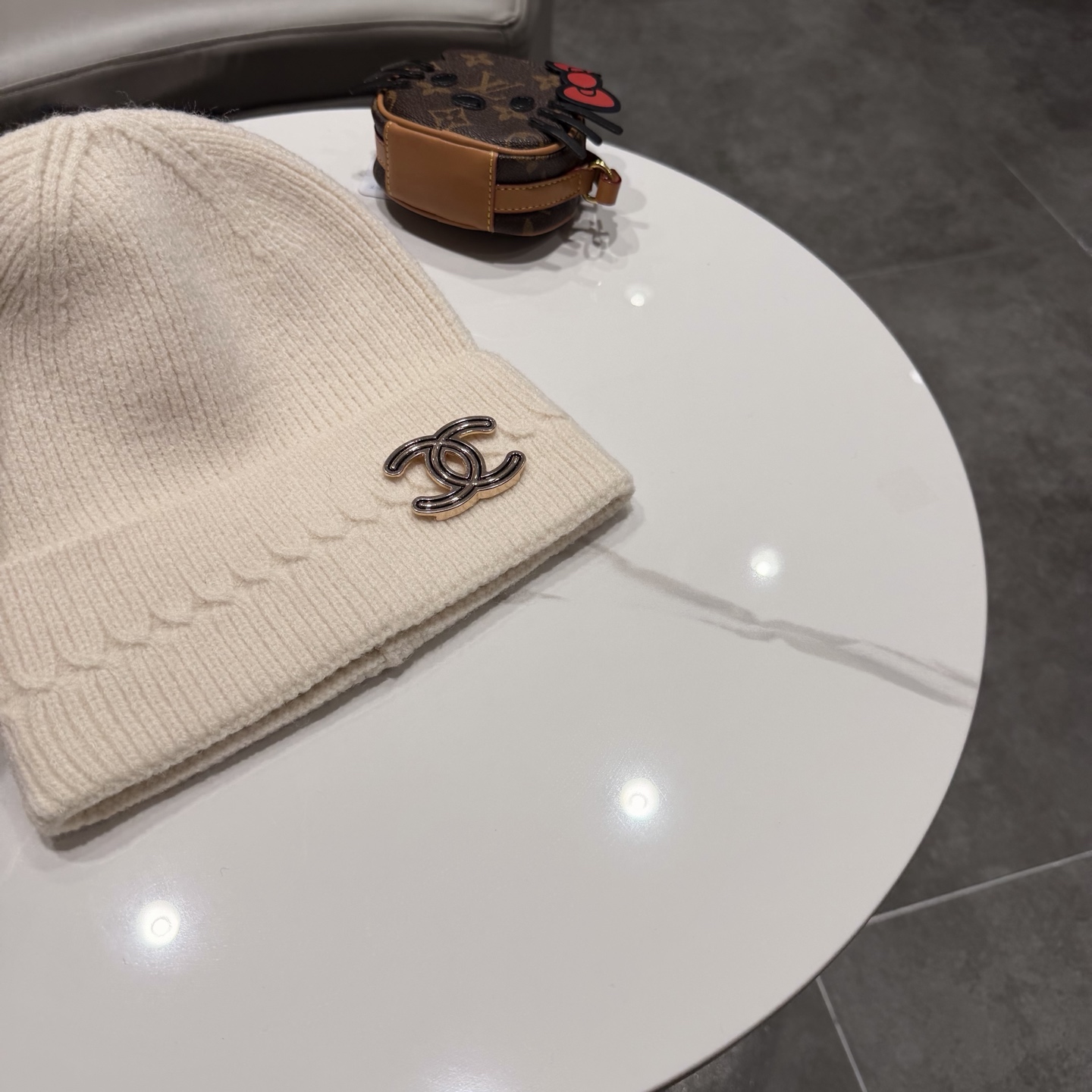 chanel香奈儿针织毛线帽