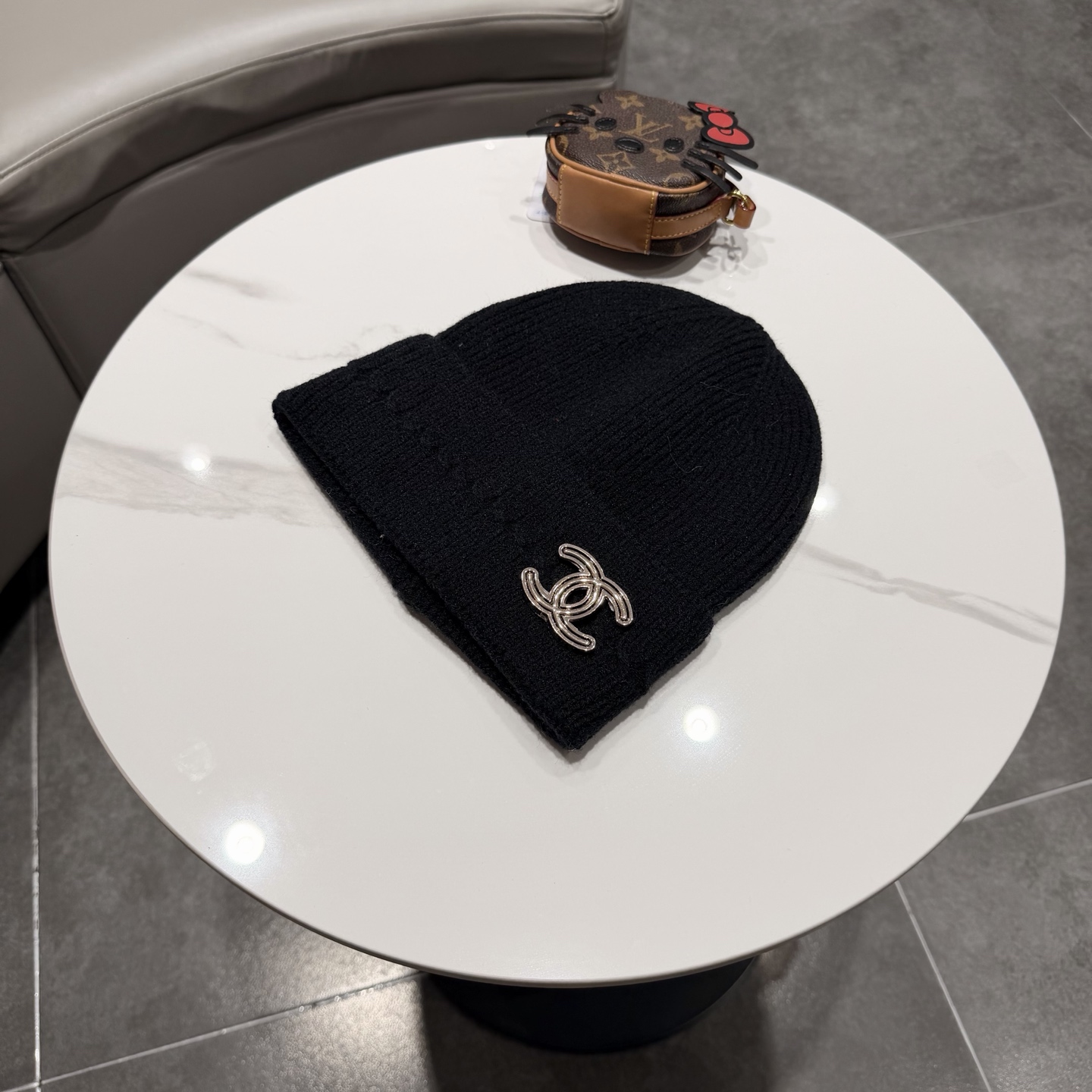 chanel香奈儿针织毛线帽