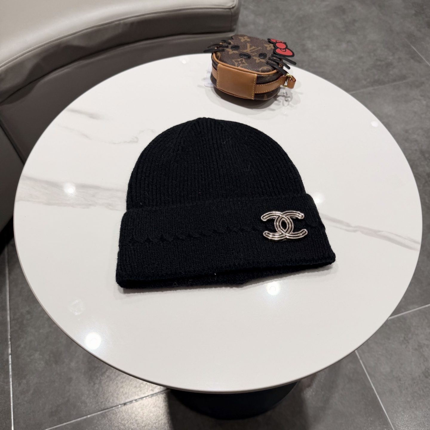 chanel香奈儿针织毛线帽