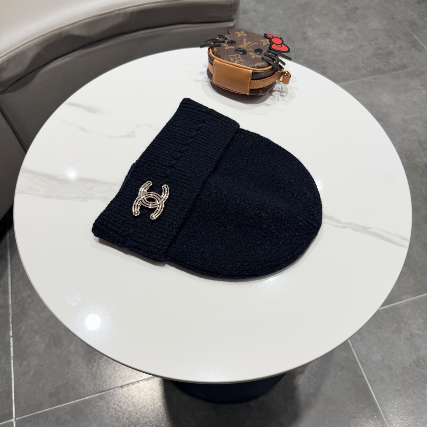 chanel香奈儿针织毛线帽