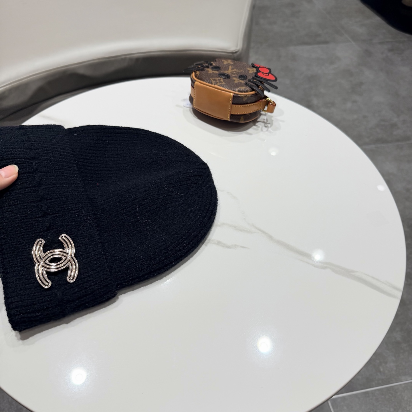 chanel香奈儿针织毛线帽