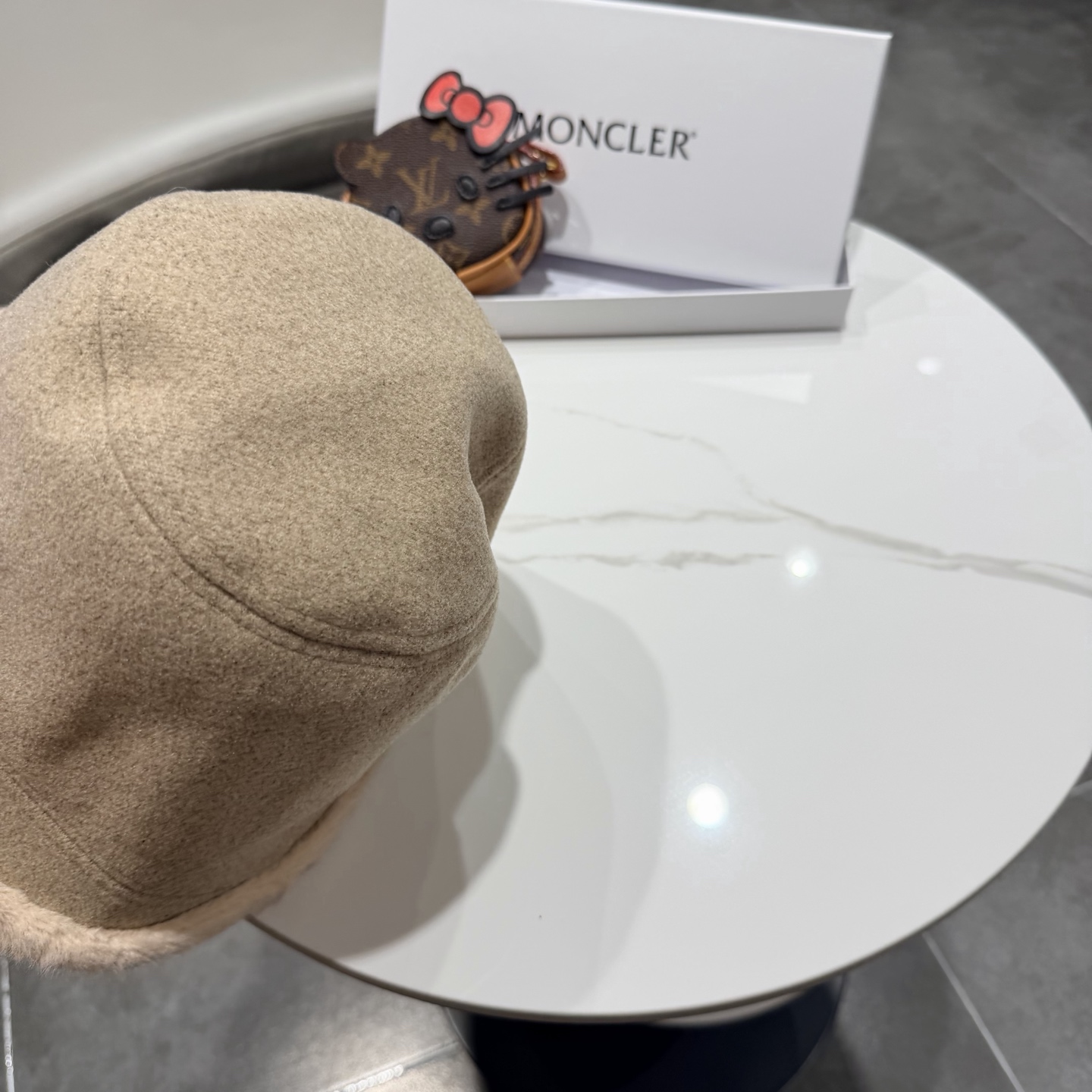 。蒙口渔夫帽女秋冬季毛呢保暖水桶毛绒帽子韩版毛边素颜百搭显脸小盆帽