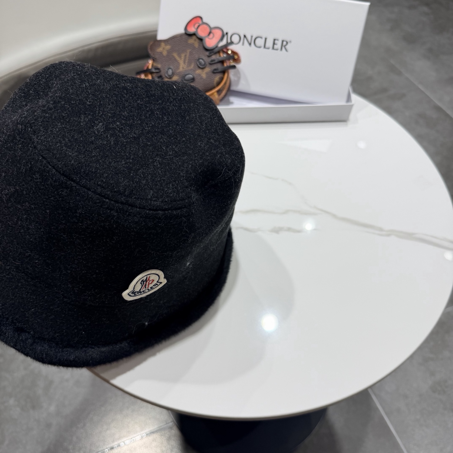 。蒙口渔夫帽女秋冬季毛呢保暖水桶毛绒帽子韩版毛边素颜百搭显脸小盆帽