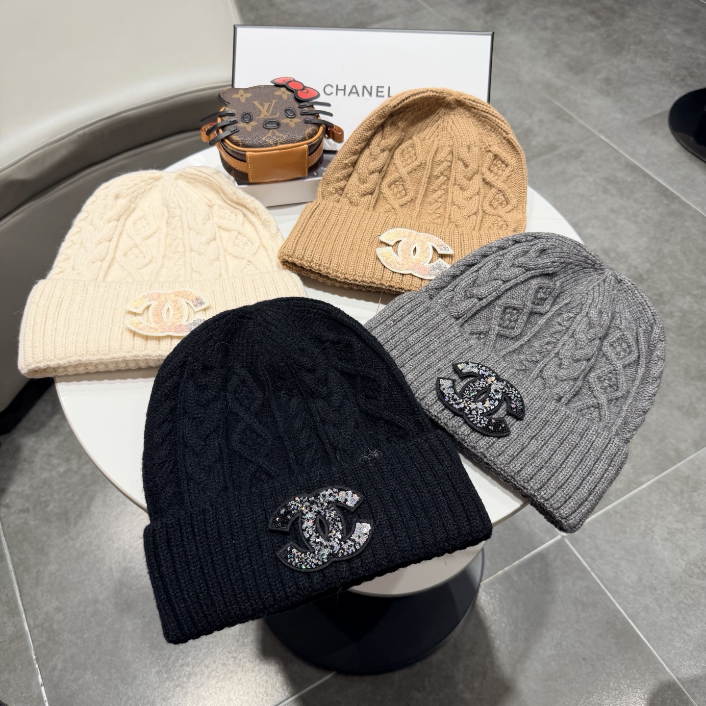 Chanel香奈儿针织毛线帽