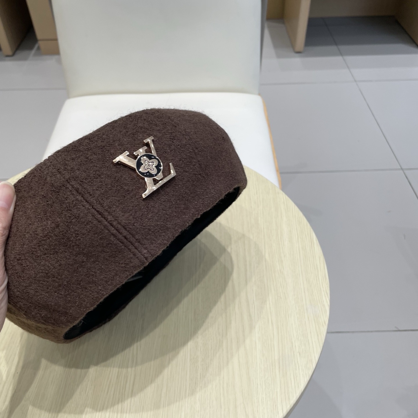 Lv路易威登羊毛贝雷帽 羊毛面料，