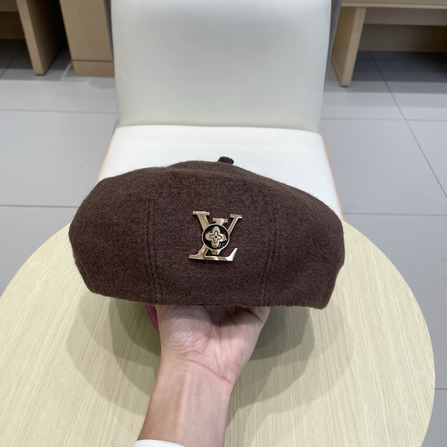 Lv路易威登羊毛贝雷帽 羊毛面料，
