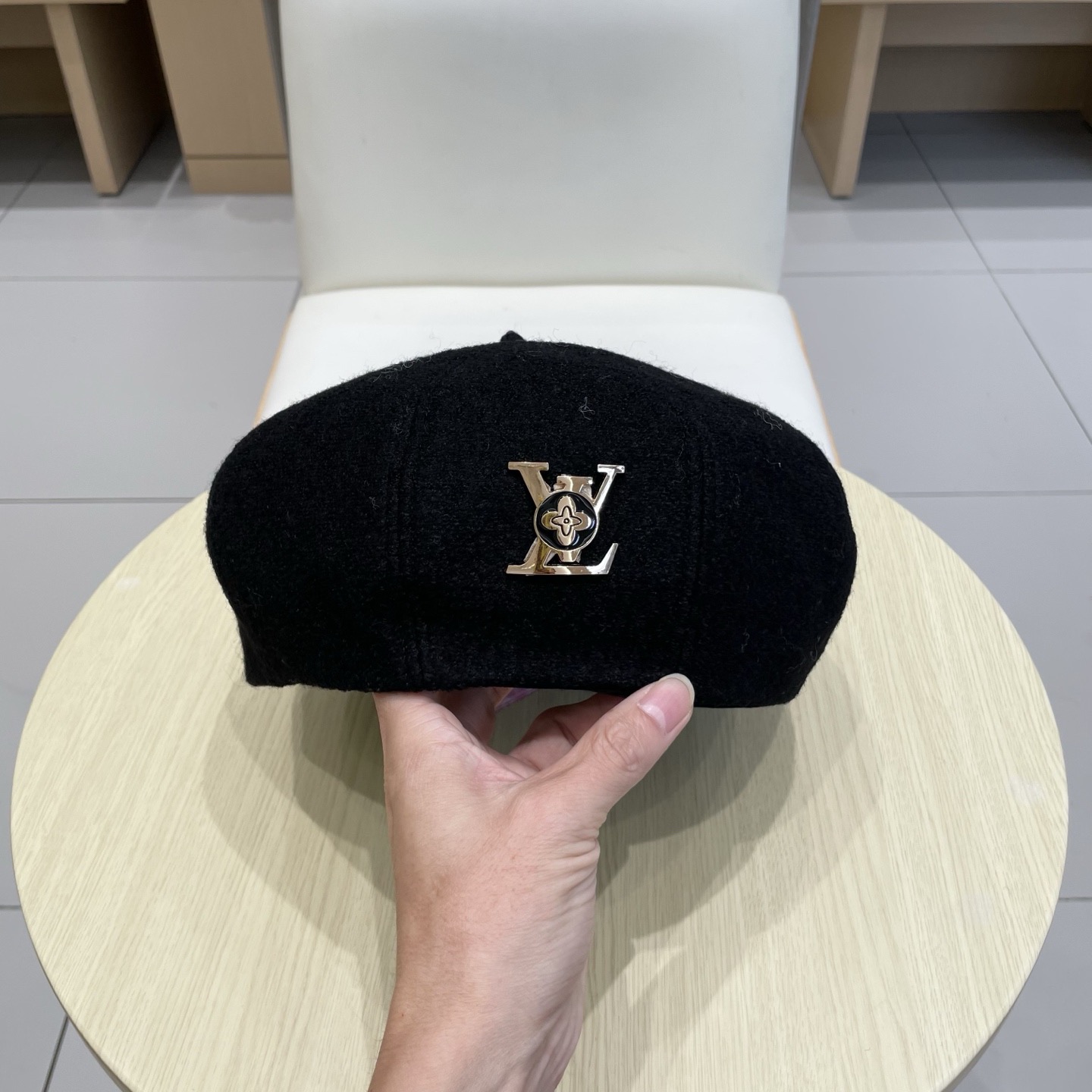 Lv路易威登羊毛贝雷帽 羊毛面料，