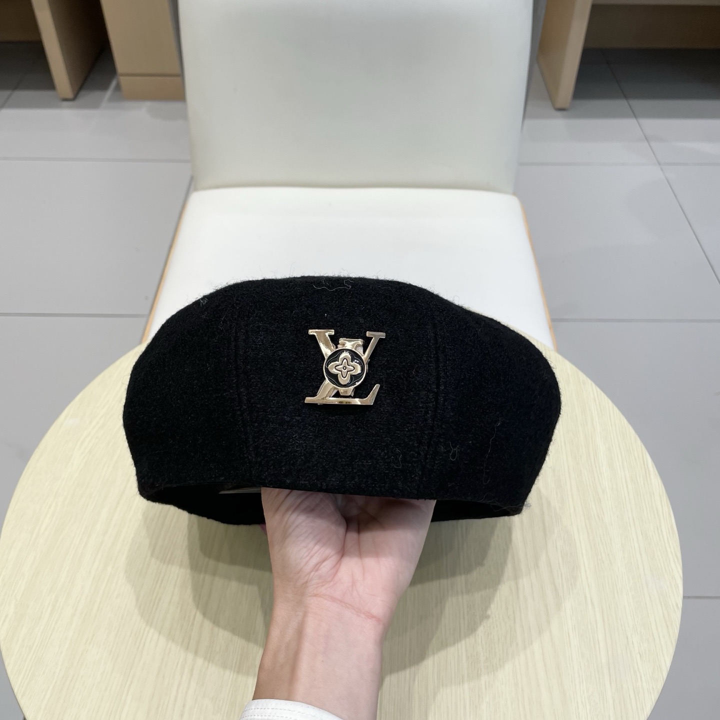Lv路易威登羊毛贝雷帽 羊毛面料，