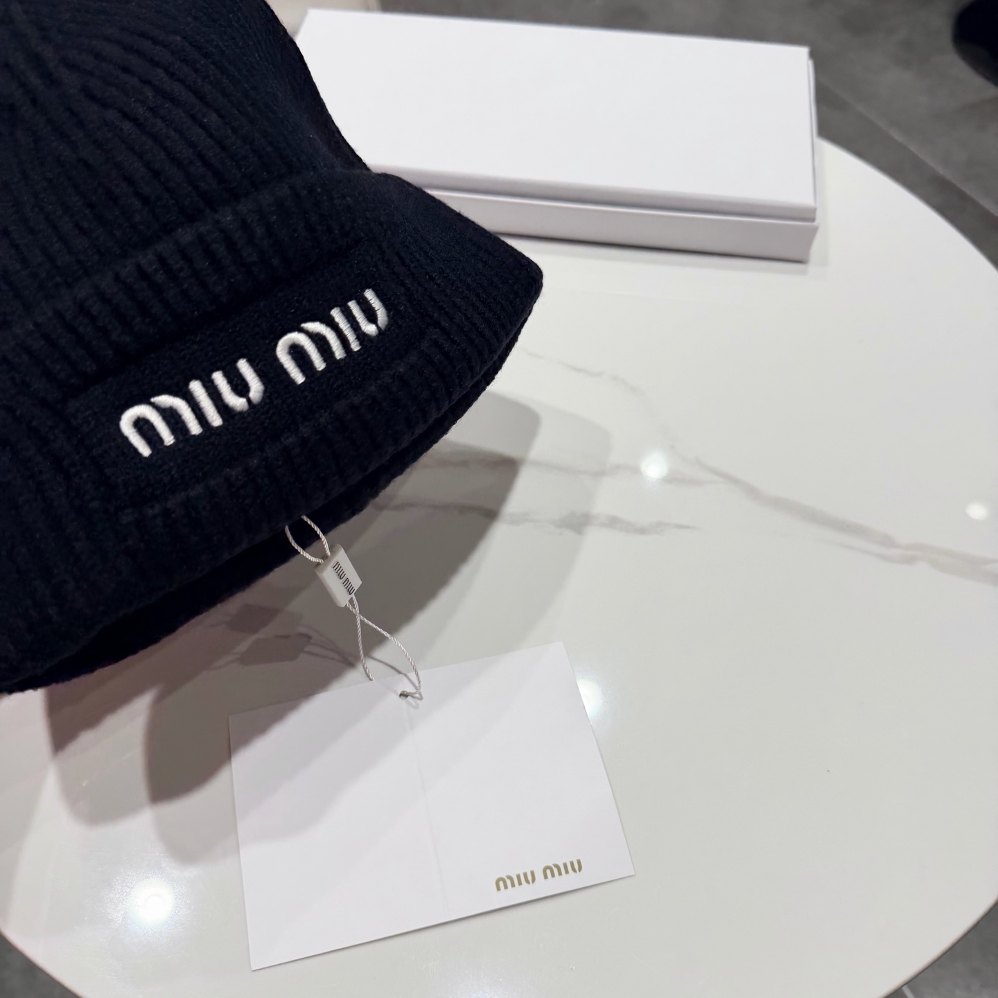 miumiu缪缪专柜新款针织毛线帽