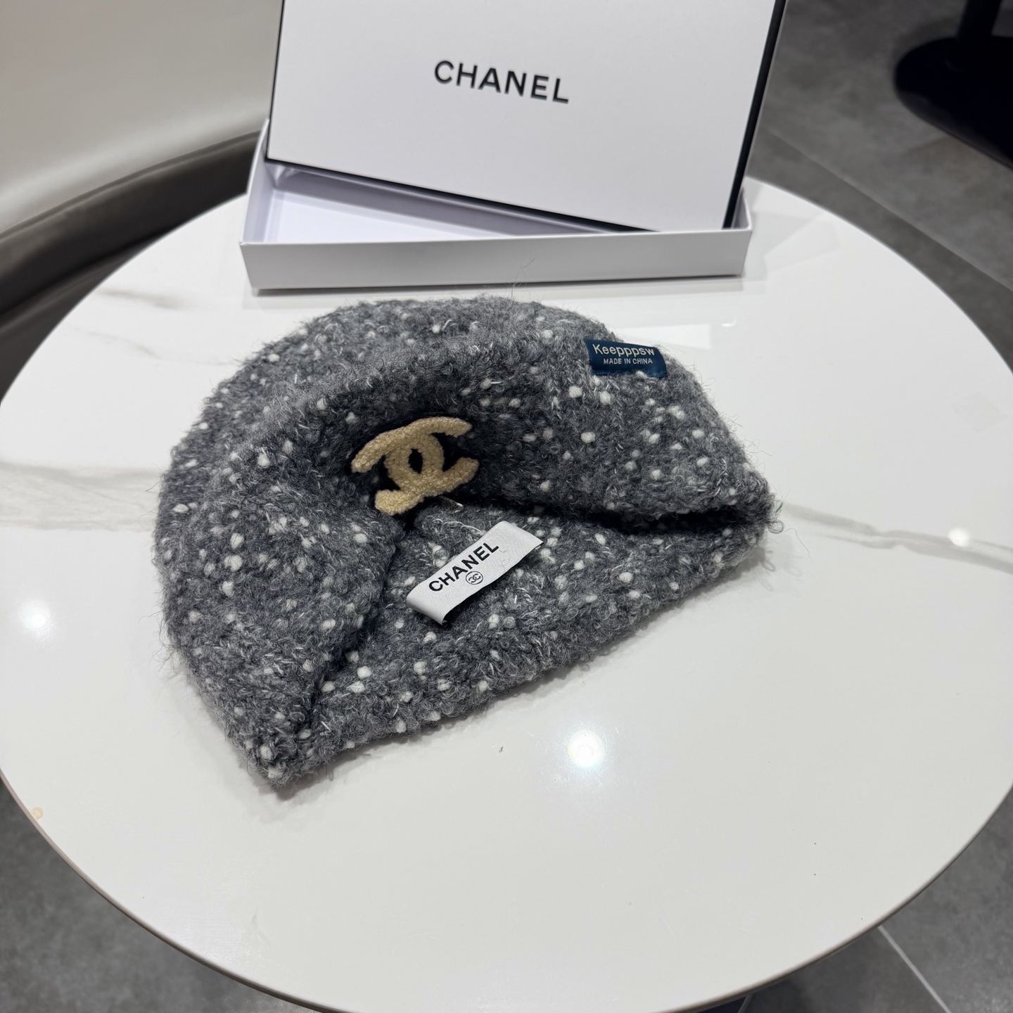 Chanel香奈儿新款羊毛帽 男女通用毛线帽，秋冬冷帽