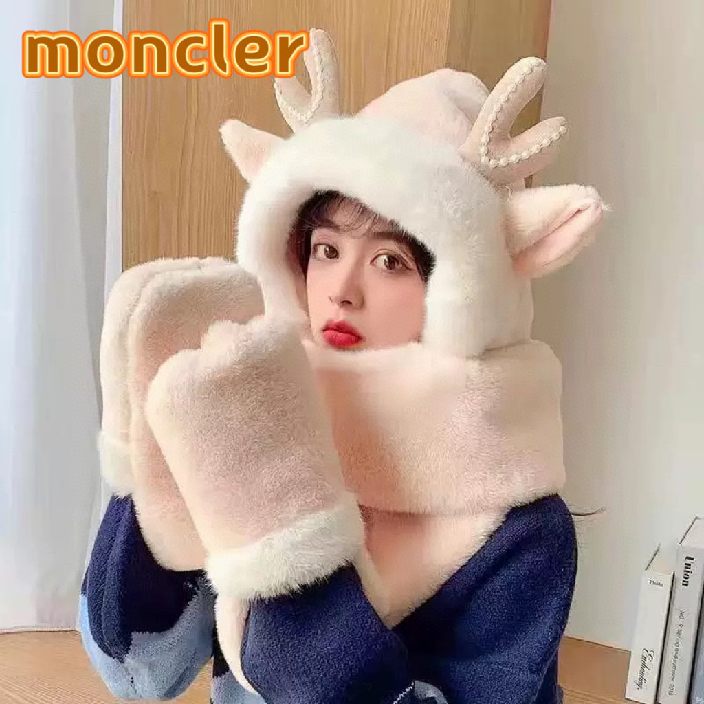 NO:605019,moncler winter pearl antlers hat scarf one-piece women's new versatile and cute riding plush warm trendy three-piece hat fisherman hat baseball cap knitted hat, hat, espadrilles, hats19860909moncler冬季珍珠鹿角帽子围巾一体女新款百搭可爱骑行毛绒保暖潮流三件套帽子渔夫帽棒球帽针织帽,帽子,espadrilles,hats,hat