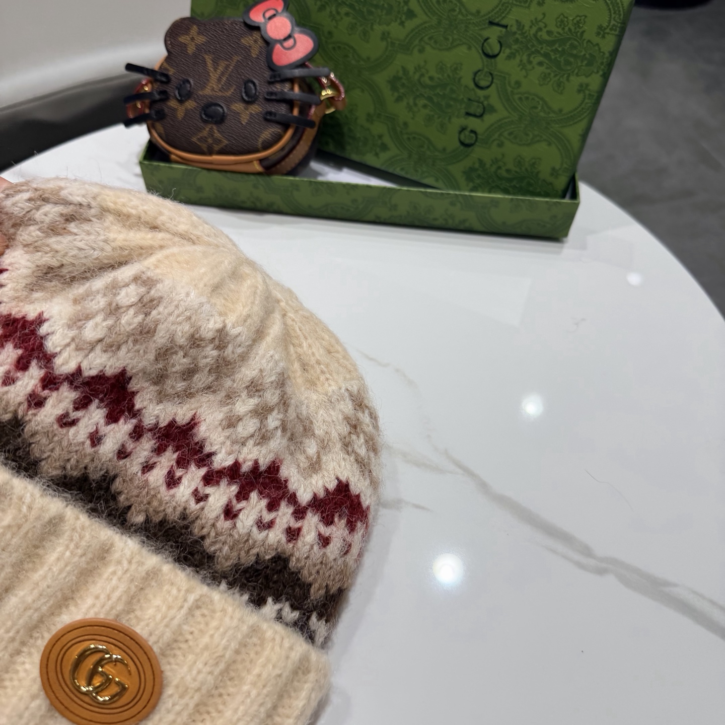 Gucci古奇新款针织毛线帽