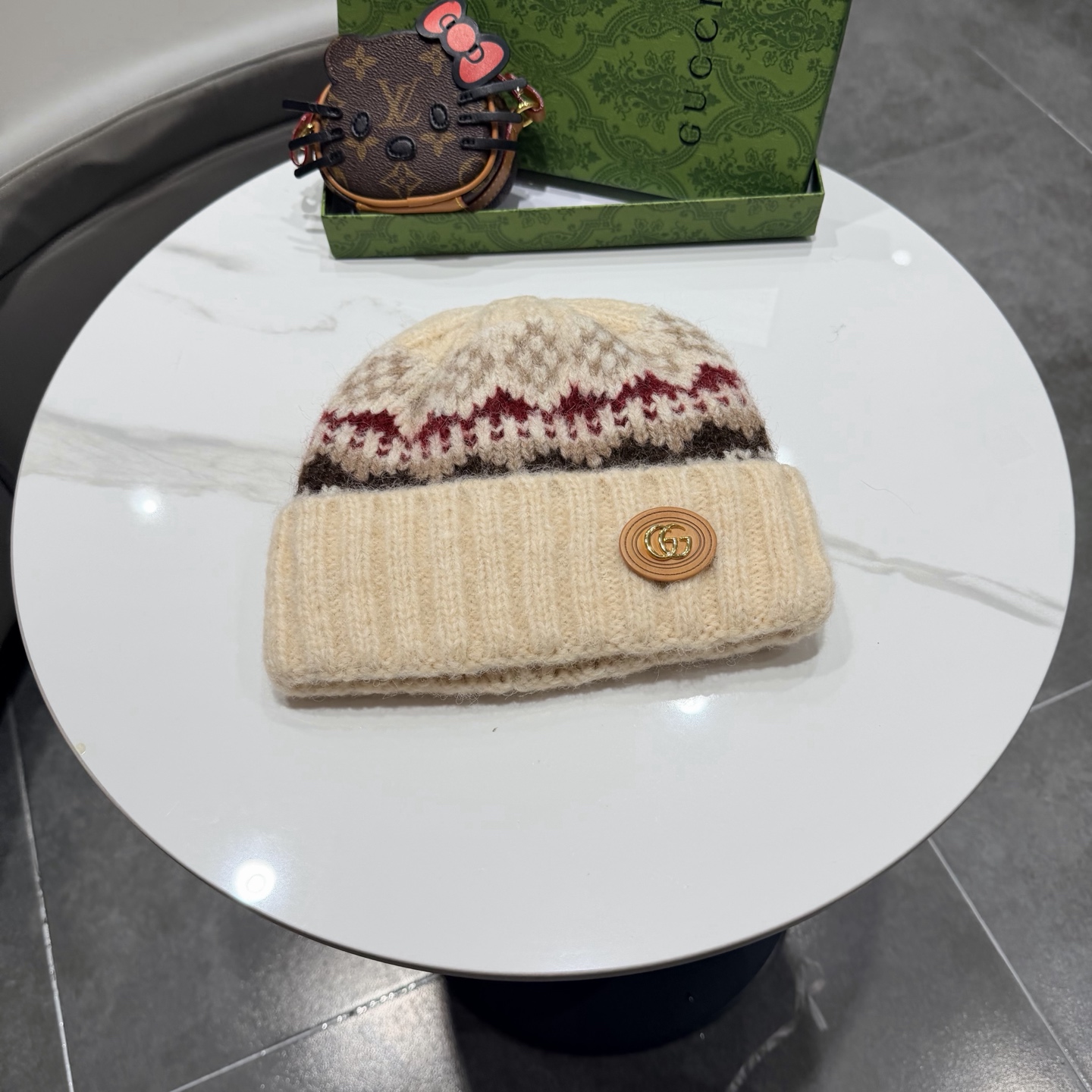 Gucci古奇新款针织毛线帽