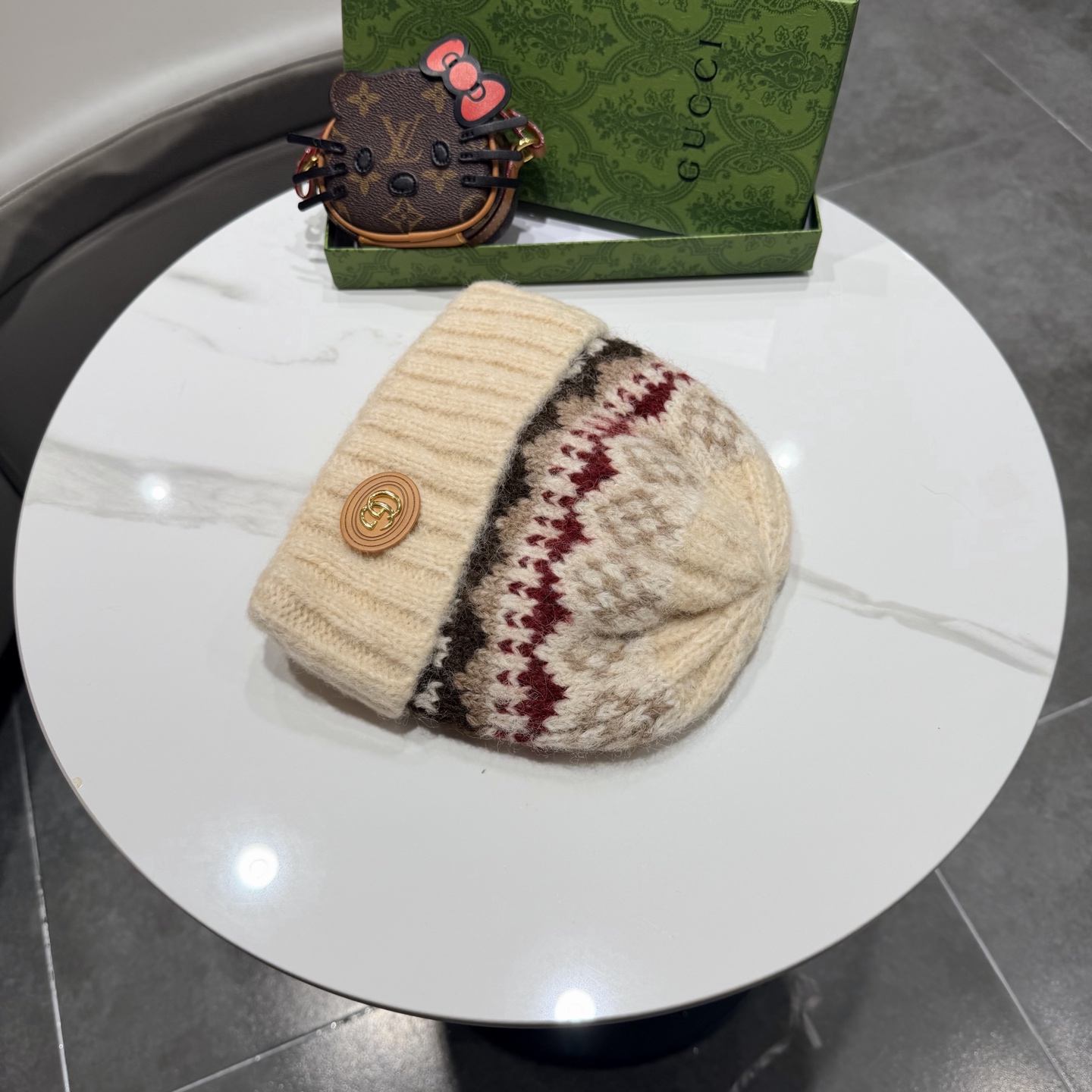 Gucci古奇新款针织毛线帽