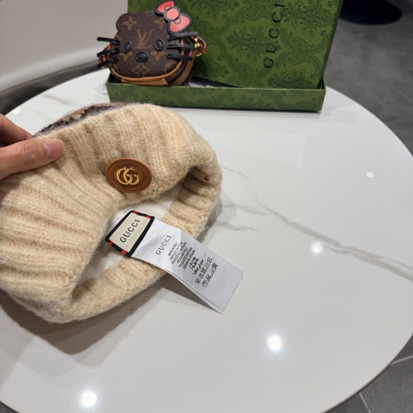 Gucci古奇新款针织毛线帽