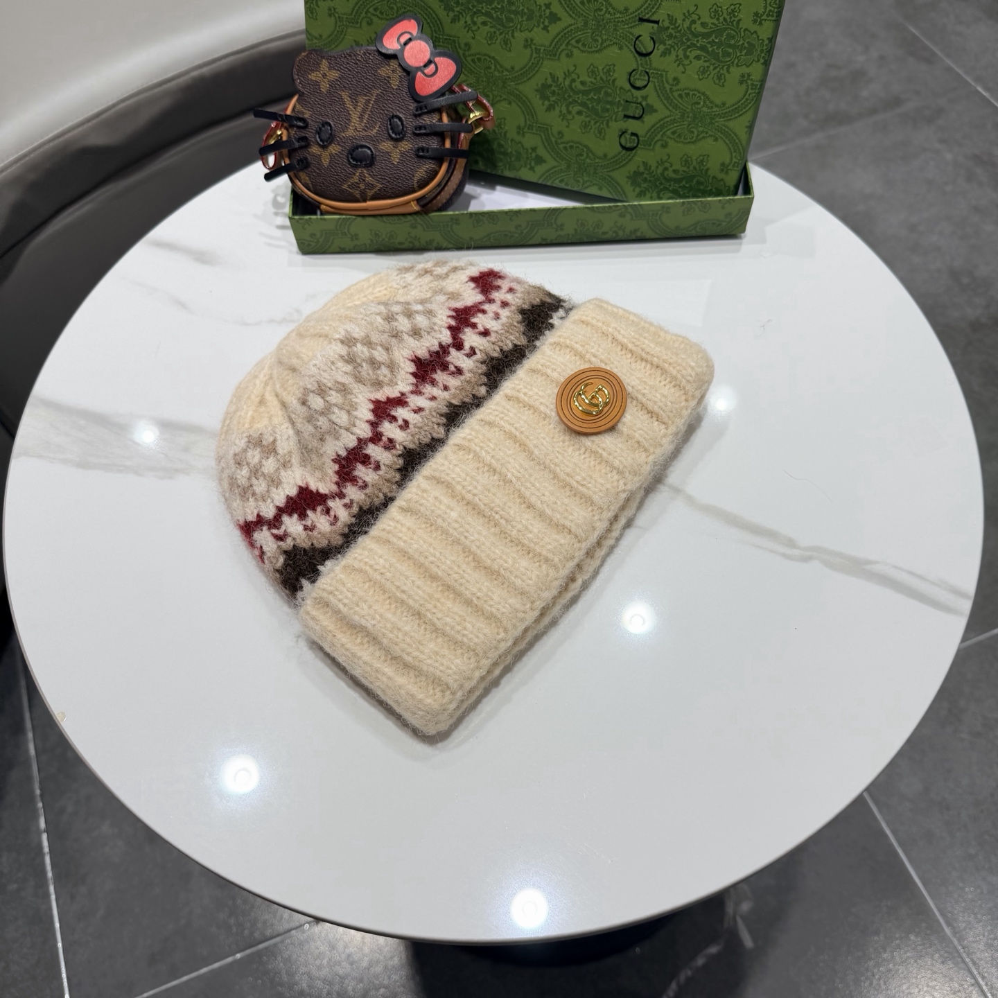 Gucci古奇新款针织毛线帽