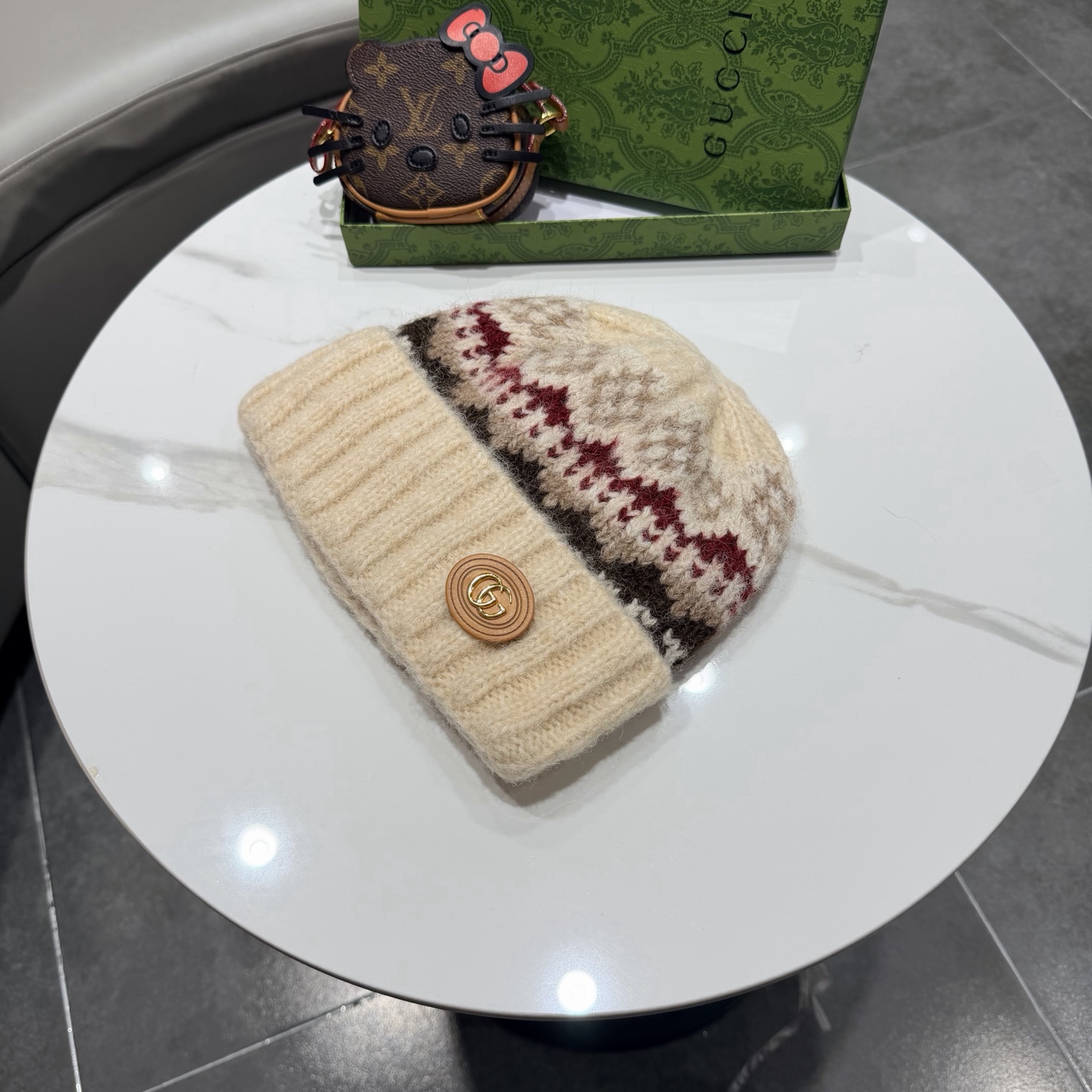 Gucci古奇新款针织毛线帽