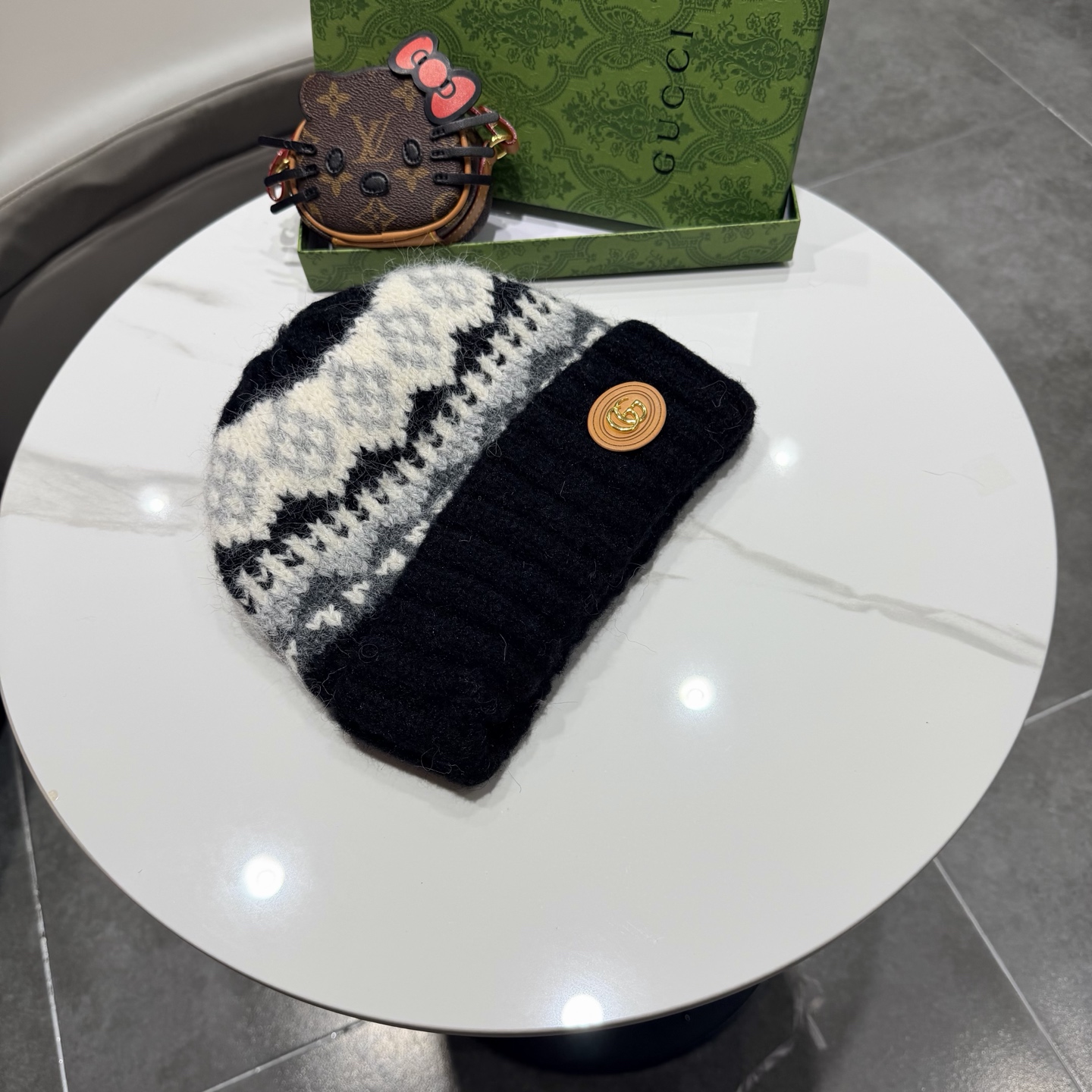 Gucci古奇新款针织毛线帽