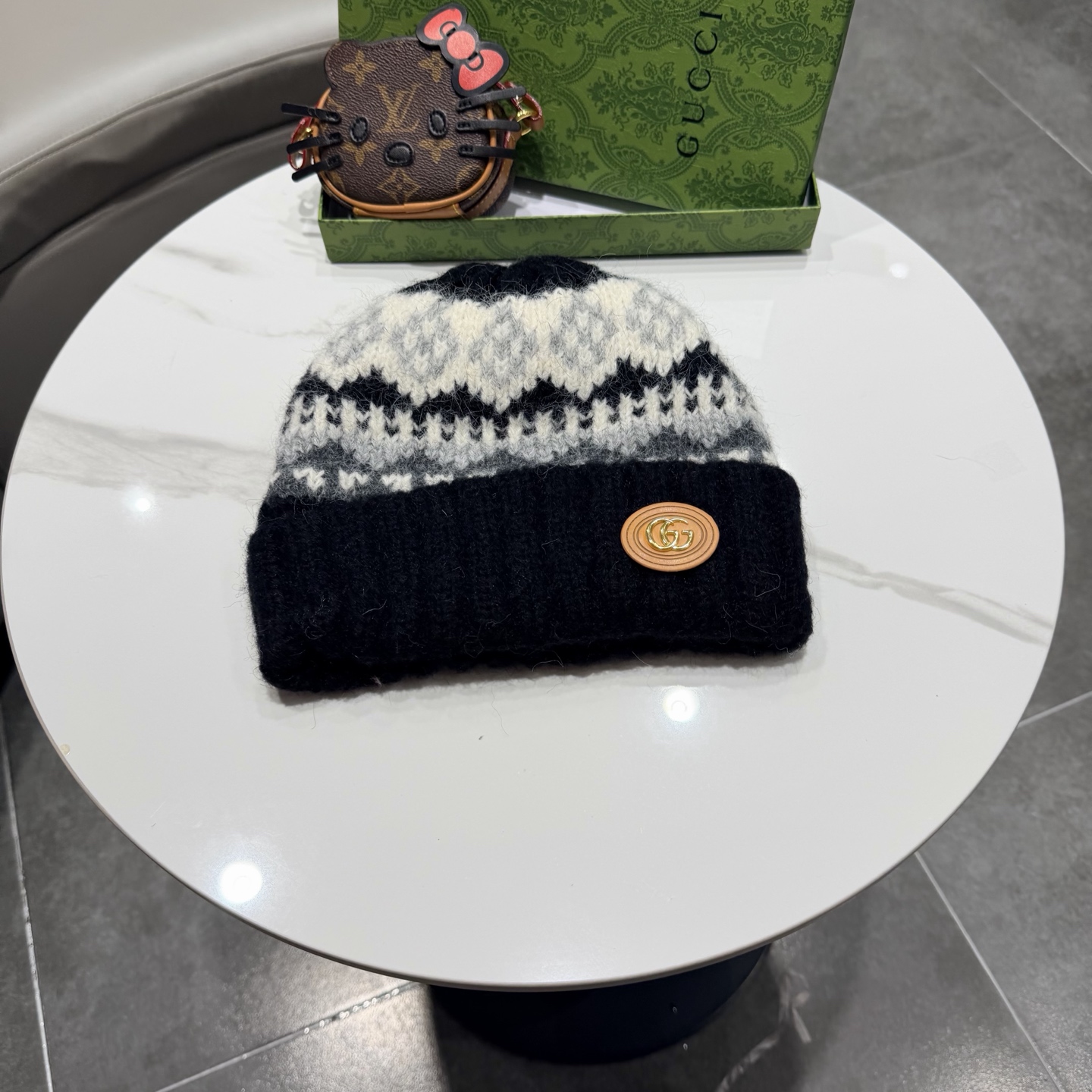 Gucci古奇新款针织毛线帽