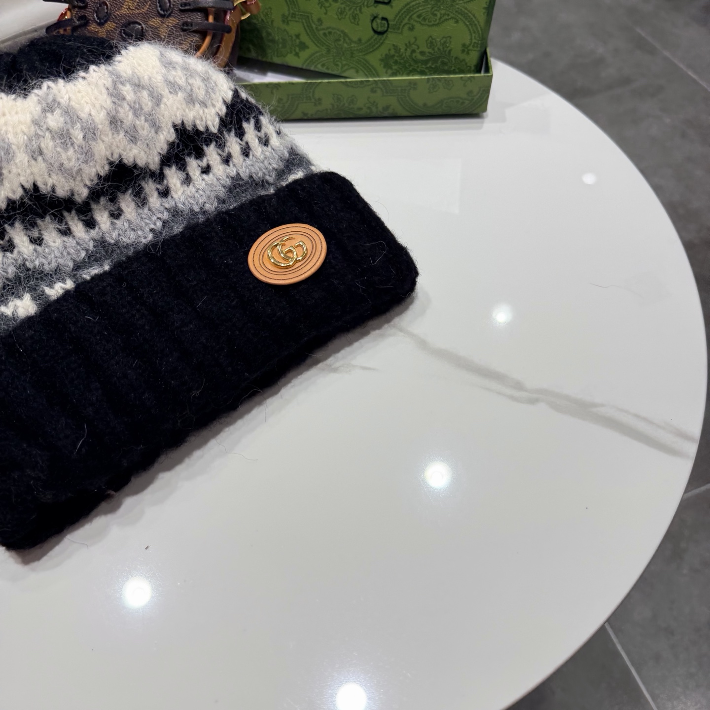 Gucci古奇新款针织毛线帽