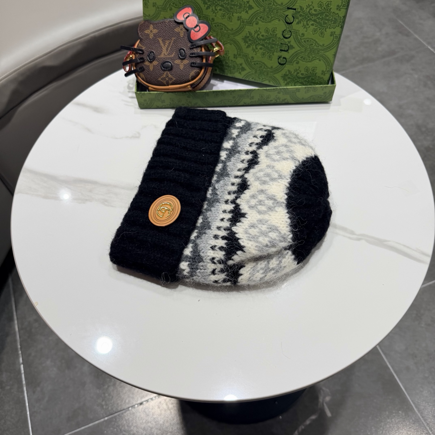 Gucci古奇新款针织毛线帽
