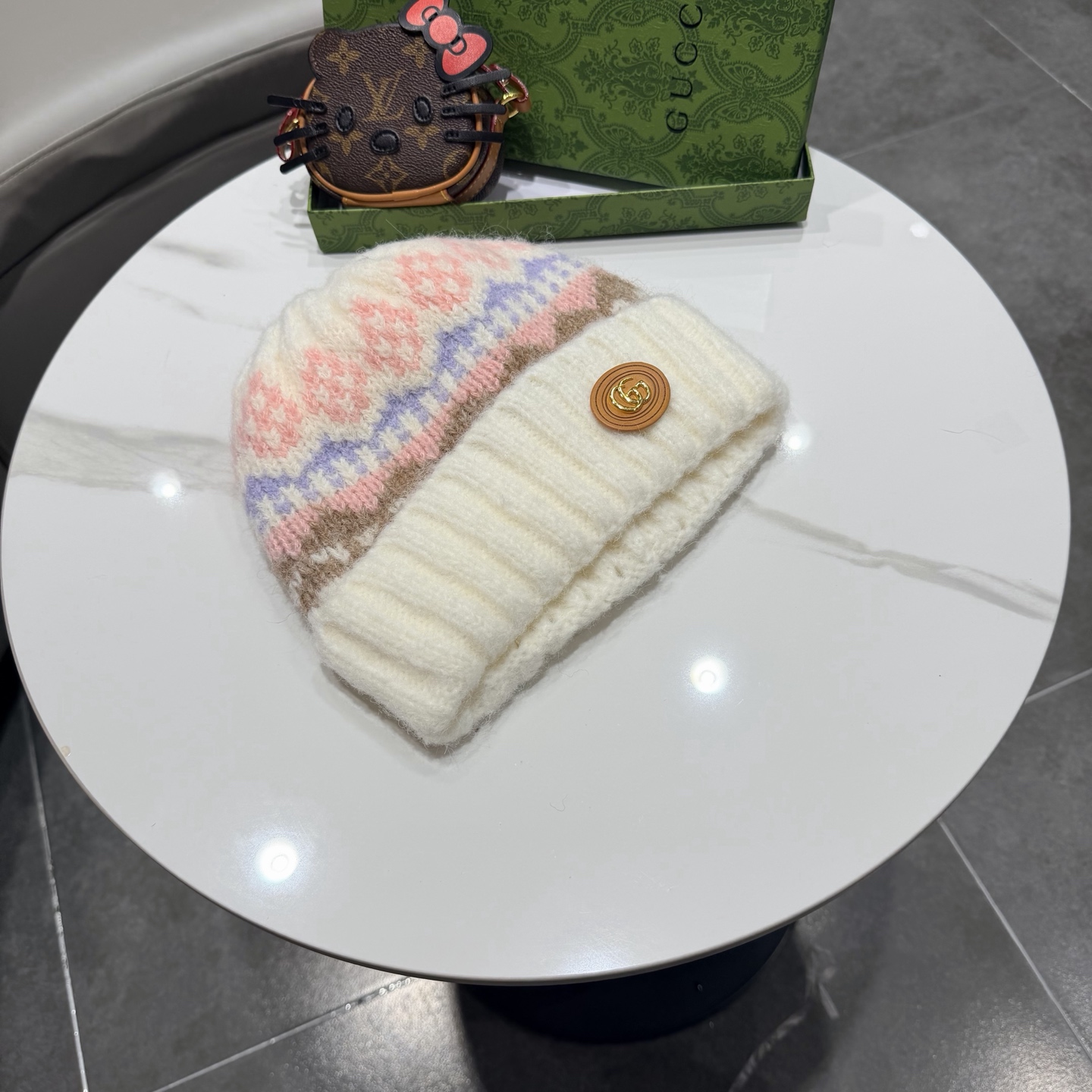 Gucci古奇新款针织毛线帽