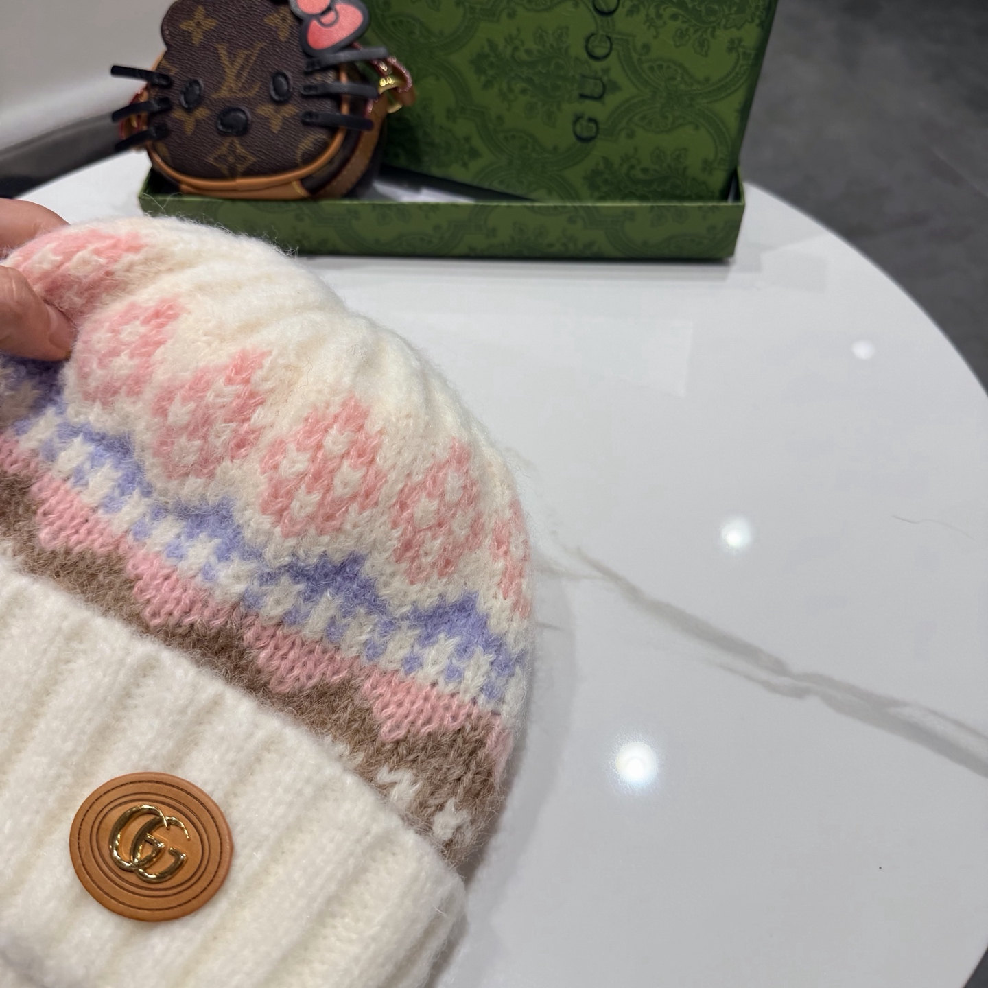 Gucci古奇新款针织毛线帽