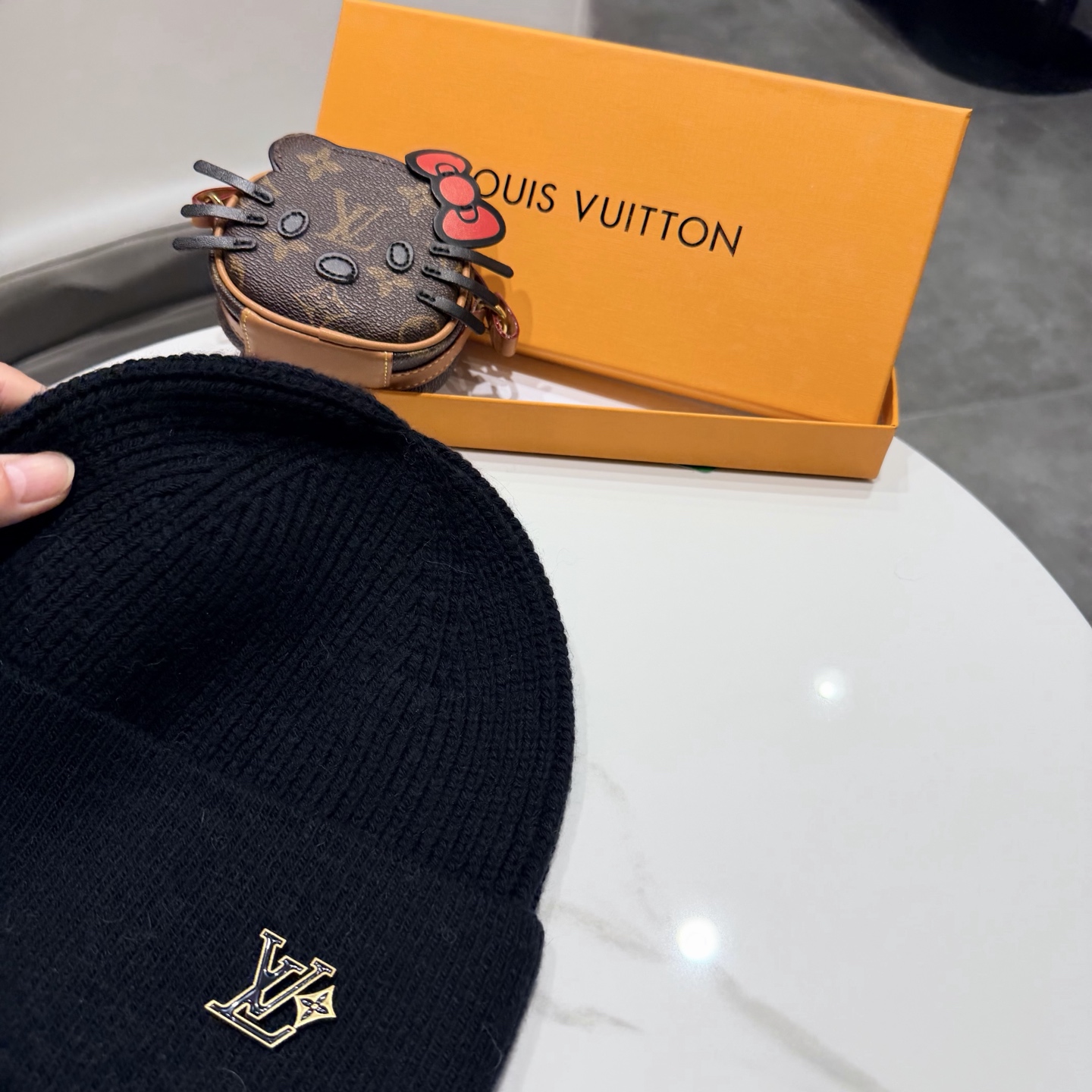 高品质， 路易威登LOUIS VUITTON🎩官方热卖爆款，羊毛兔毛针织毛线帽，时尚好品质高端大气，超柔软！超火爆💖质感