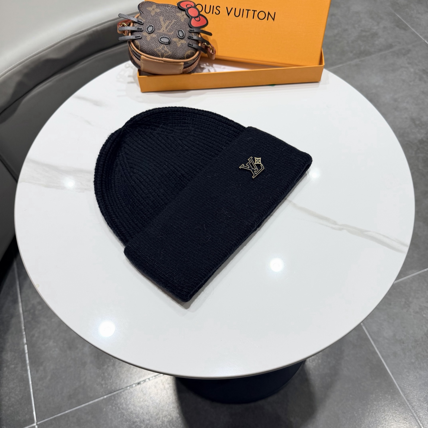 高品质， 路易威登LOUIS VUITTON🎩官方热卖爆款，羊毛兔毛针织毛线帽，时尚好品质高端大气，超柔软！超火爆💖质感