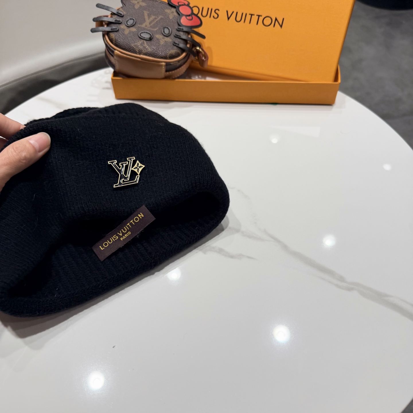 高品质， 路易威登LOUIS VUITTON🎩官方热卖爆款，羊毛兔毛针织毛线帽，时尚好品质高端大气，超柔软！超火爆💖质感