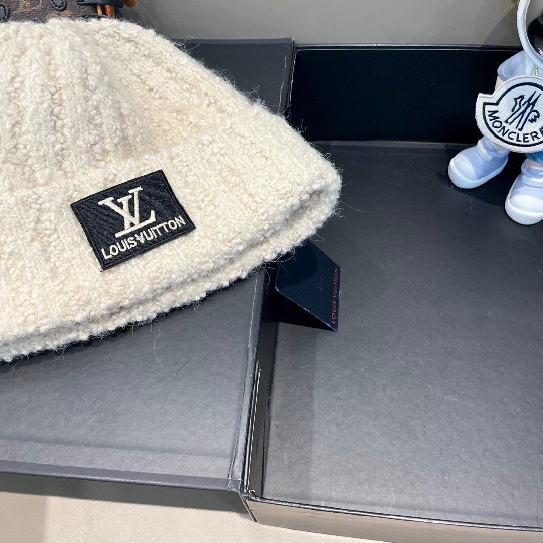 LV路易威登 秋冬新款针织羊毛帽，保暖毛线帽，羊毛跑量多色