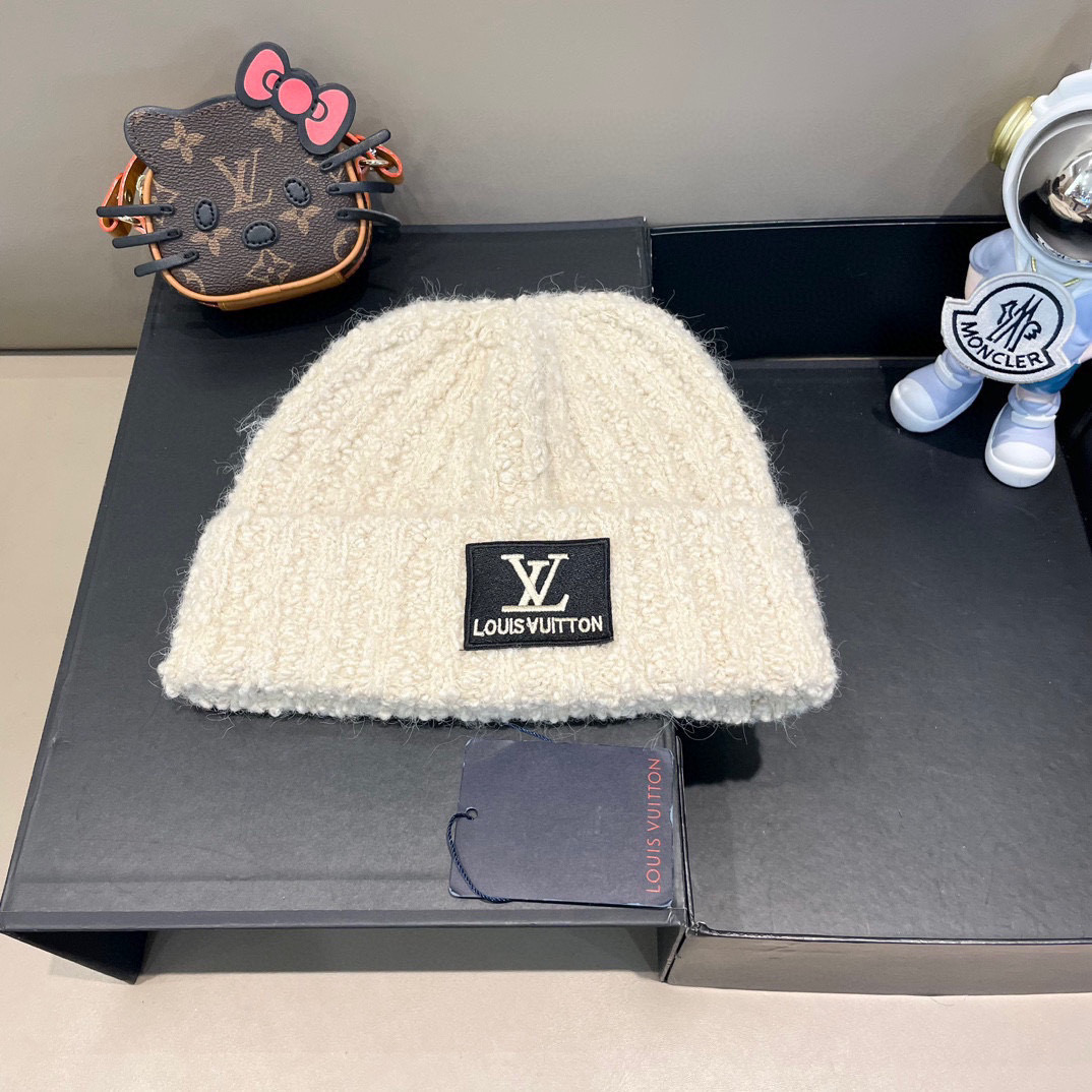 LV路易威登 秋冬新款针织羊毛帽，保暖毛线帽，羊毛跑量多色