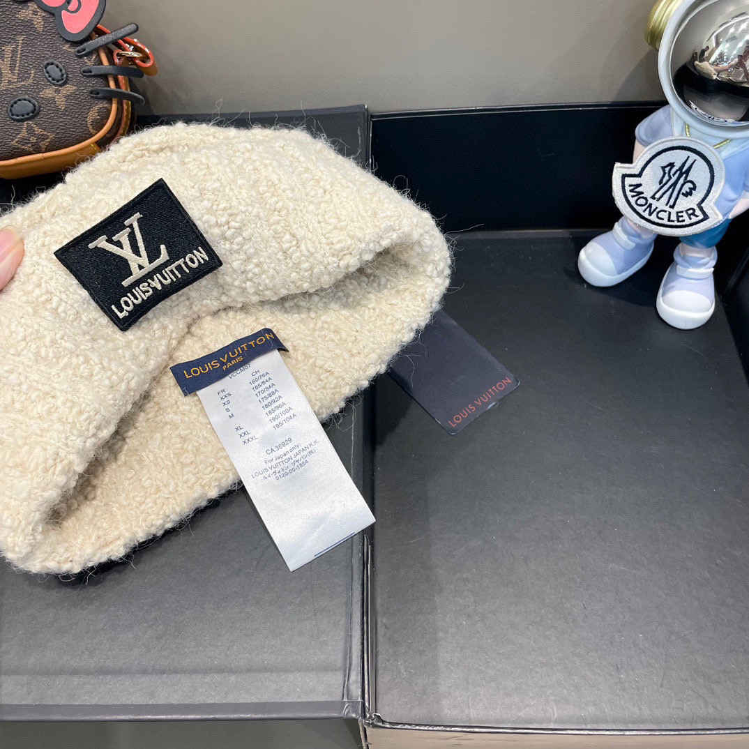 LV路易威登 秋冬新款针织羊毛帽，保暖毛线帽，羊毛跑量多色