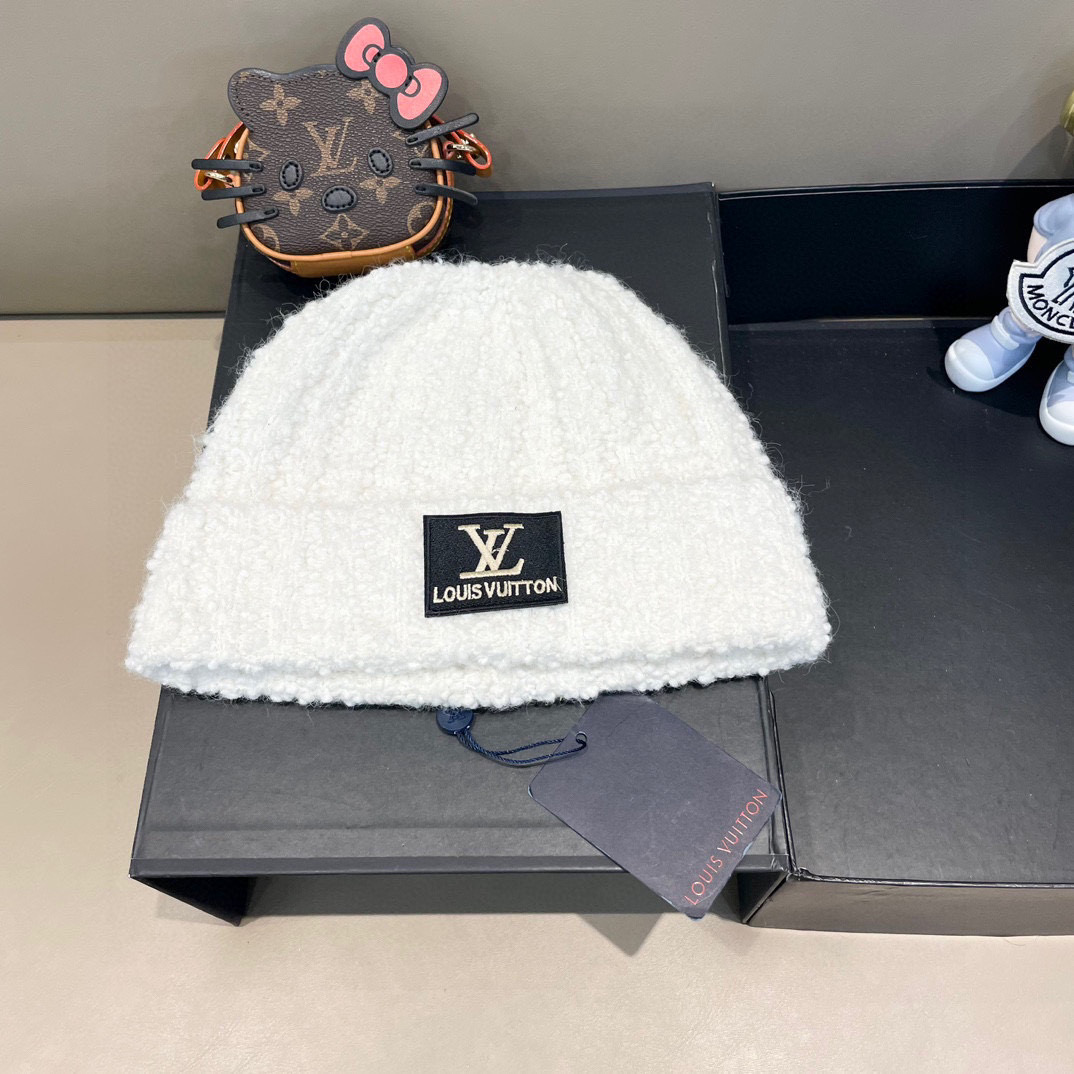 LV路易威登 秋冬新款针织羊毛帽，保暖毛线帽，羊毛跑量多色