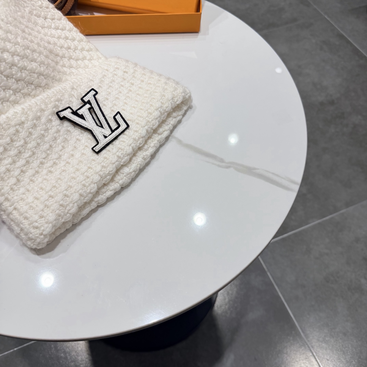 高品质Lv路易威登兔毛+羊毛针织毛线帽，男女同款 正品开模