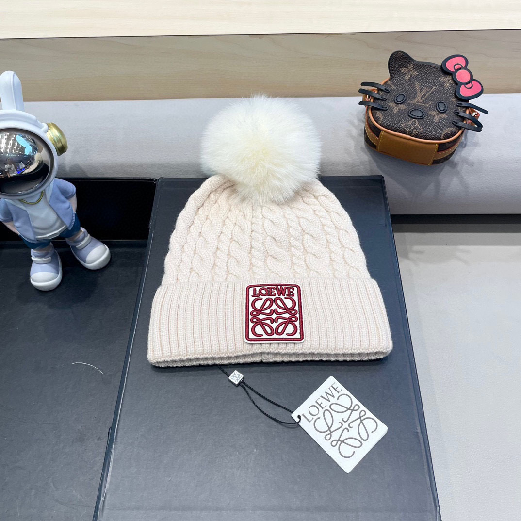 【LOEWE罗意威】早秋简约针织毛线帽，毛绒材质，非常百搭