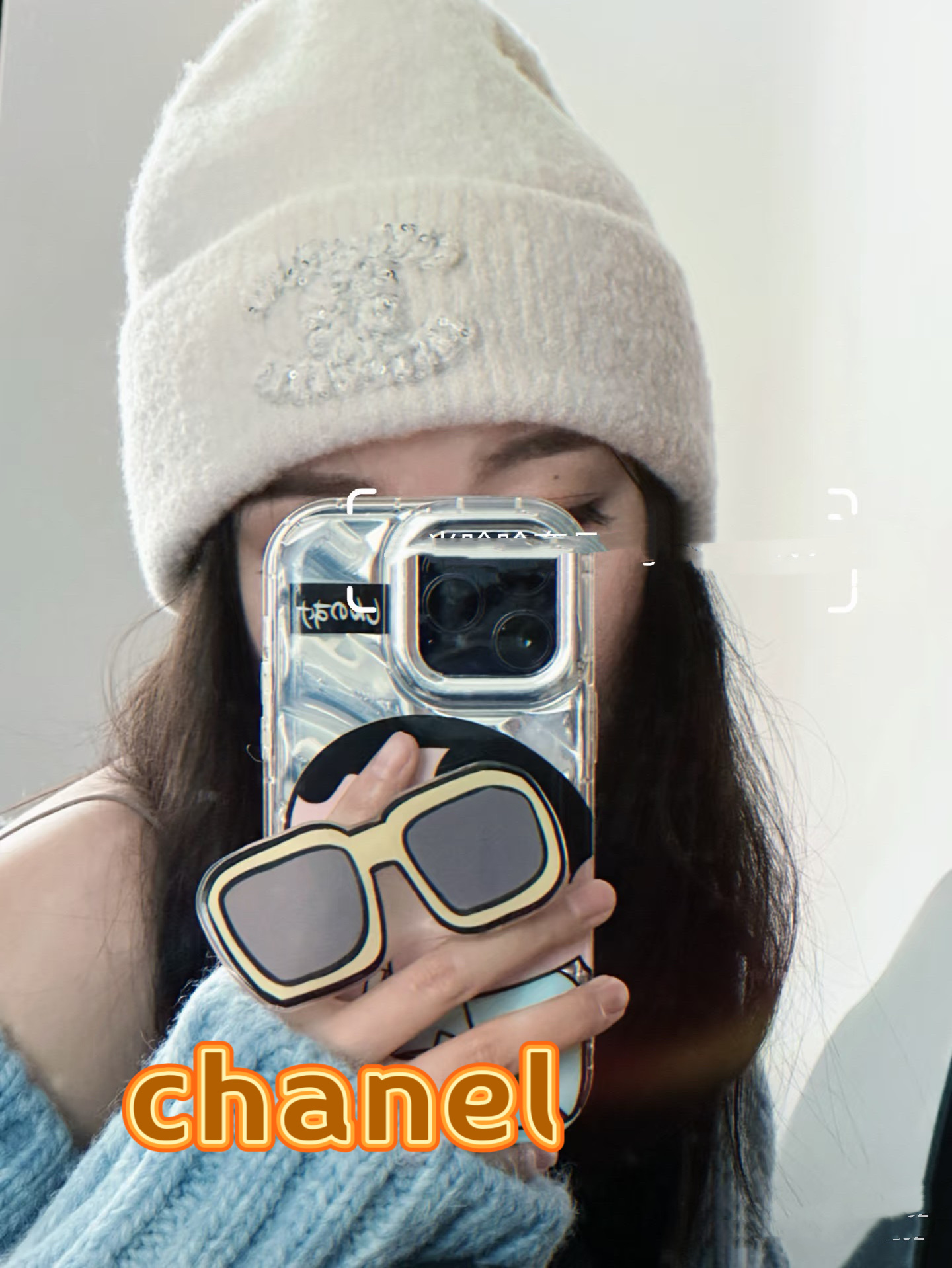 Chanel官网品质香奈儿秋冬网红时尚博主推荐款毛线帽，小红书爆款，手感超柔软舒适的针织线帽，弹性极佳！