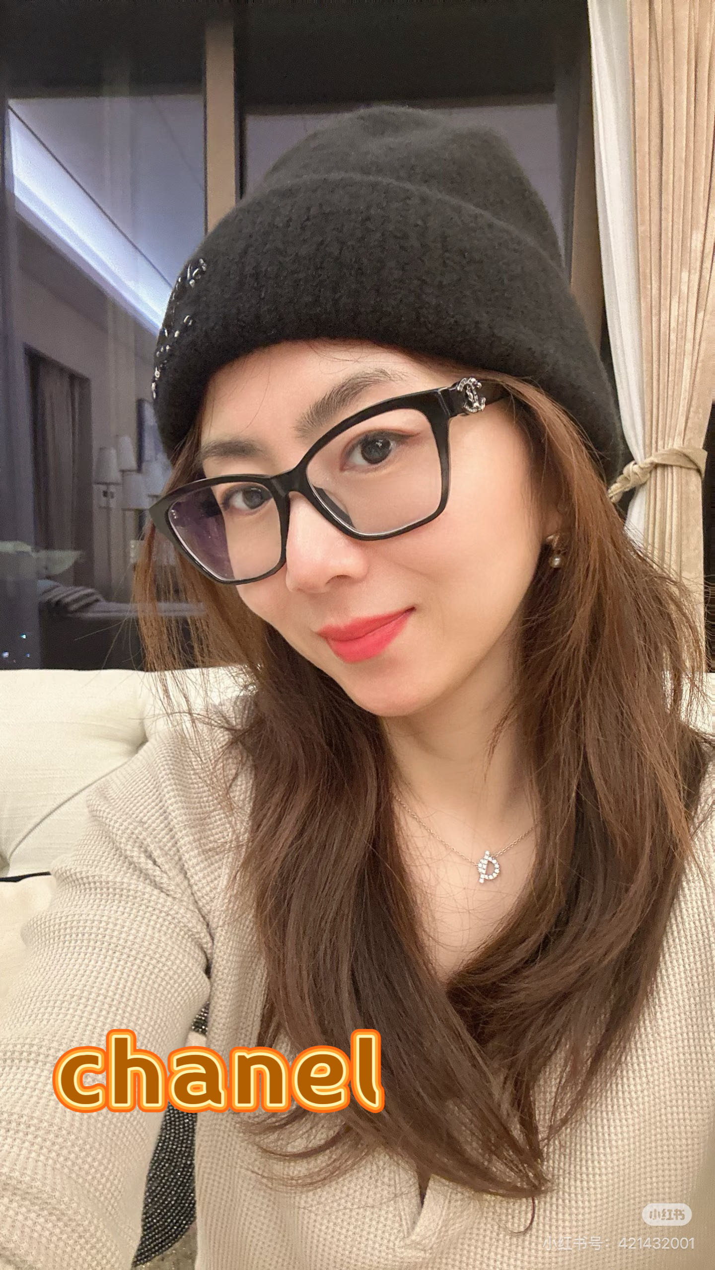 Chanel官网品质香奈儿秋冬网红时尚博主推荐款毛线帽，小红书爆款，手感超柔软舒适的针织线帽，弹性极佳！