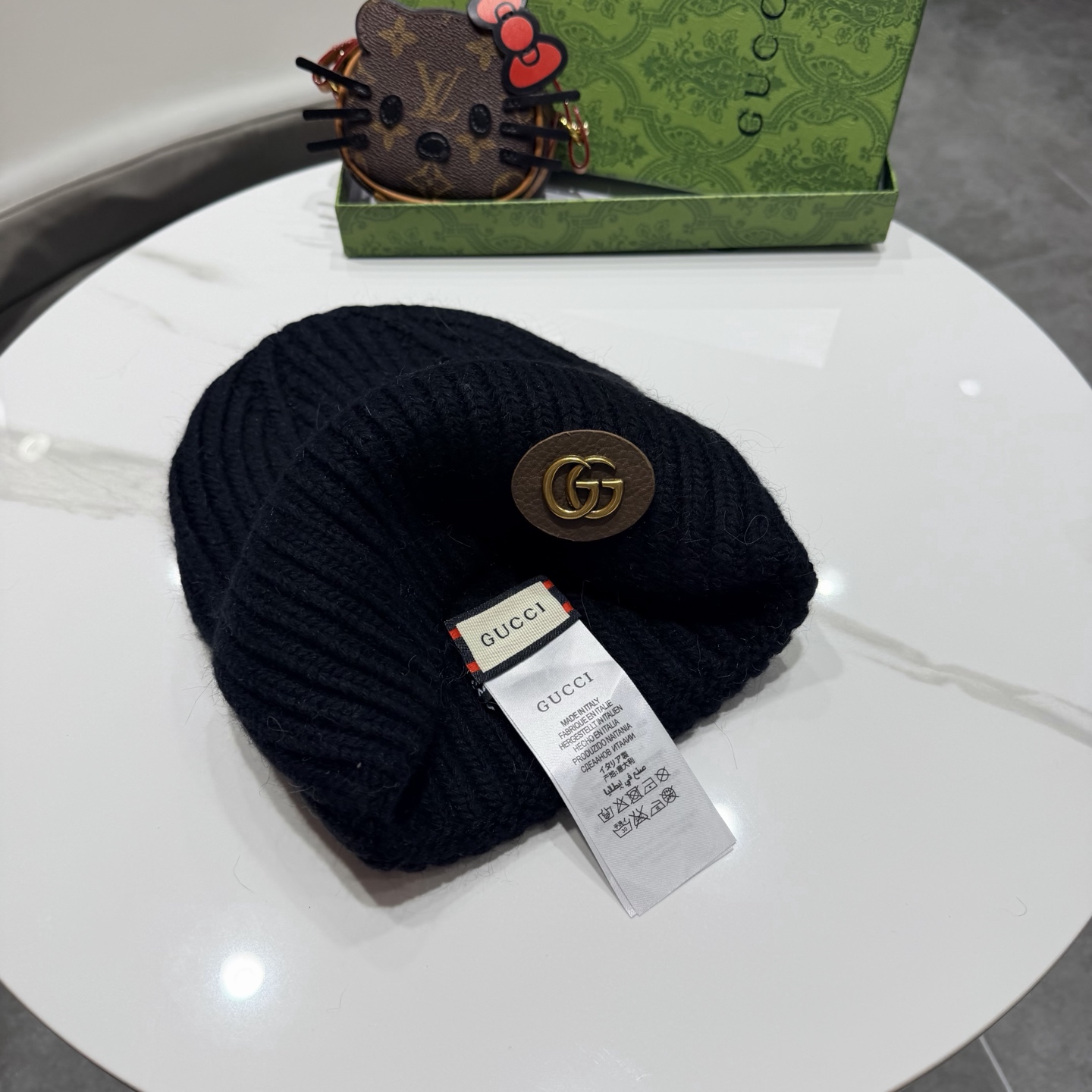 高品质 Gucci古奇秋冬新款毛线帽，羊毛面料，男女同款