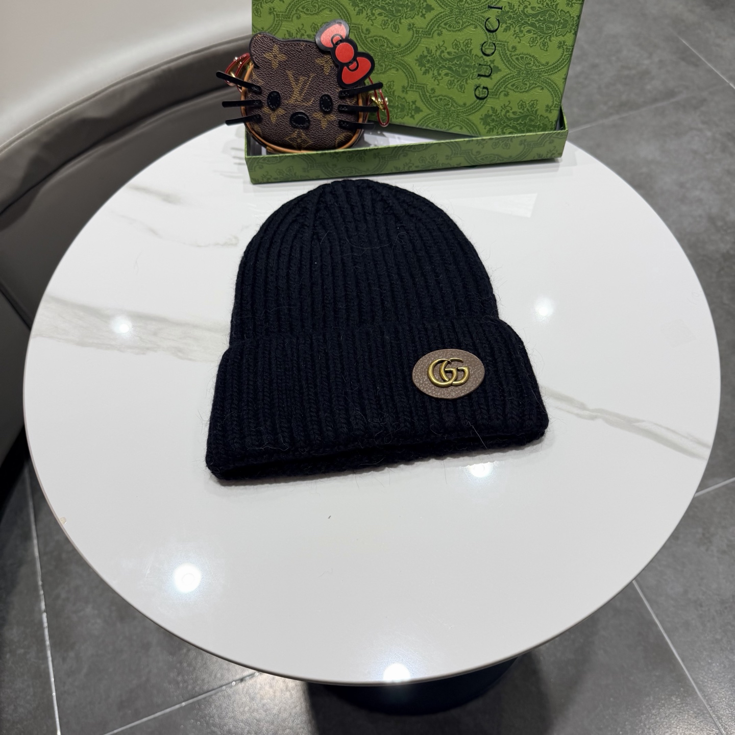 高品质 Gucci古奇秋冬新款毛线帽，羊毛面料，男女同款