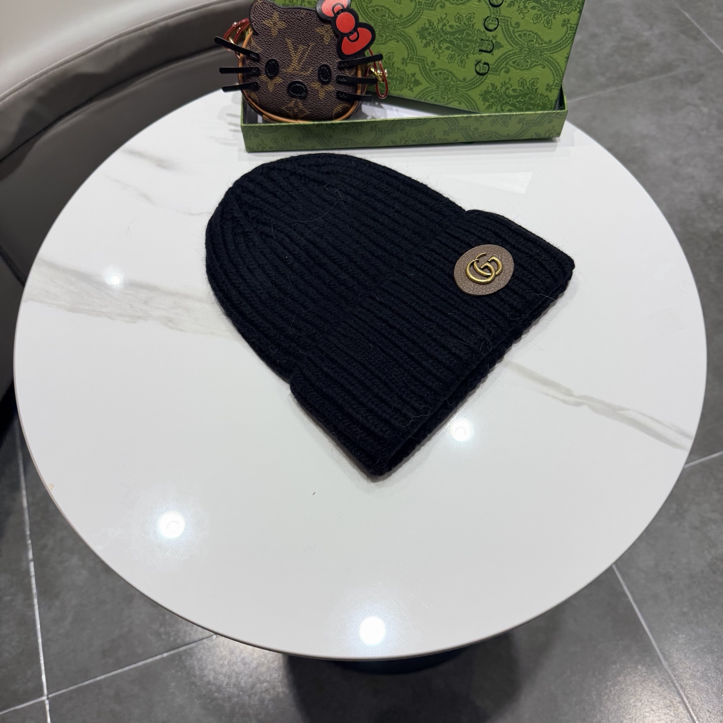 高品质 Gucci古奇秋冬新款毛线帽，羊毛面料，男女同款