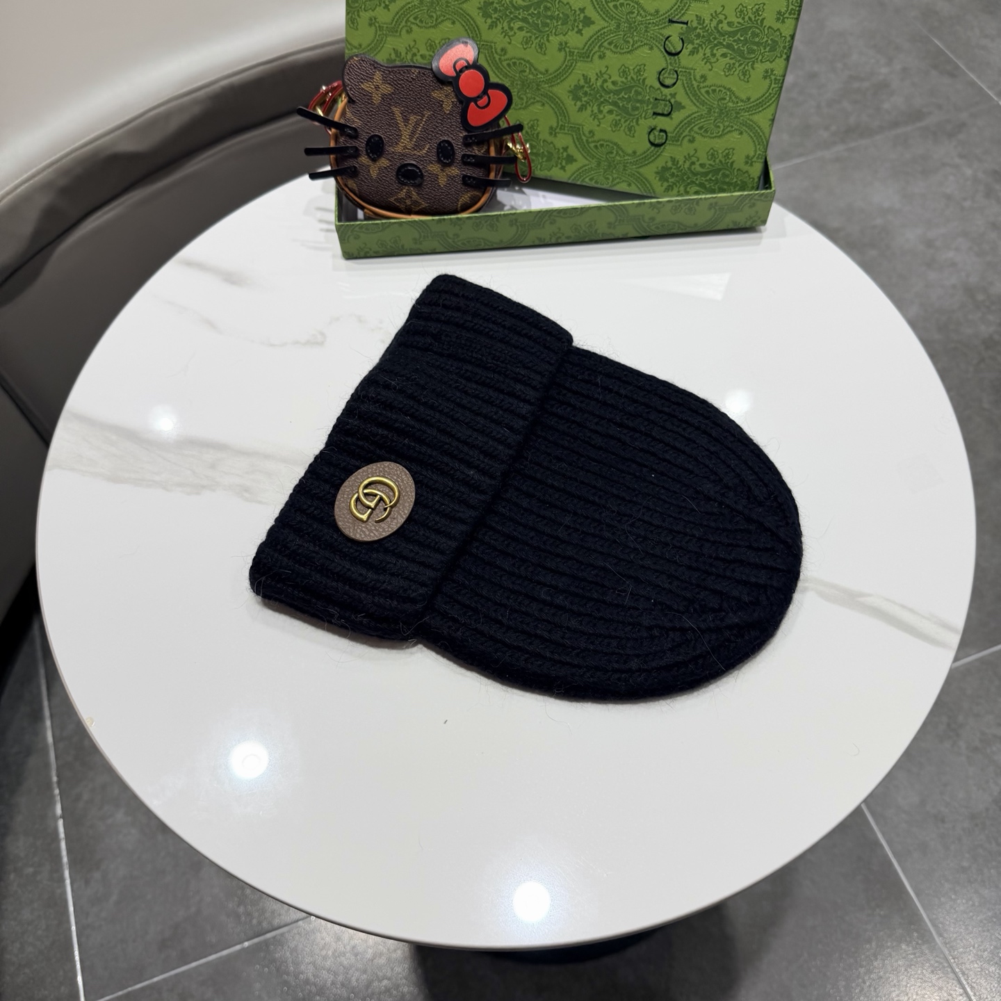 高品质 Gucci古奇秋冬新款毛线帽，羊毛面料，男女同款