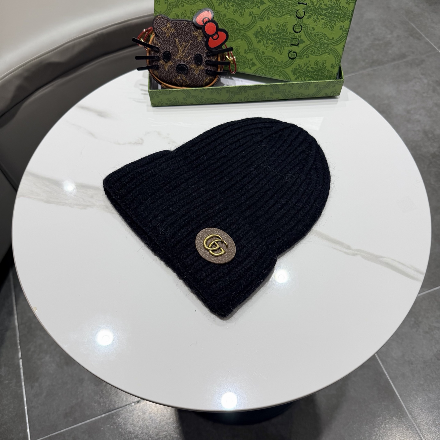 高品质 Gucci古奇秋冬新款毛线帽，羊毛面料，男女同款