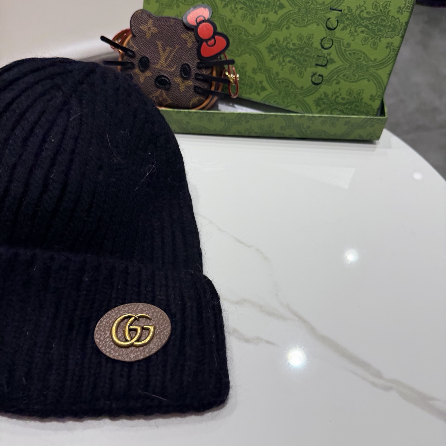 高品质 Gucci古奇秋冬新款毛线帽，羊毛面料，男女同款