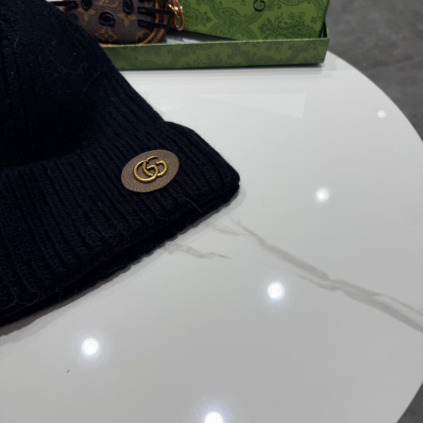 高品质 Gucci古奇秋冬新款毛线帽，羊毛面料，男女同款