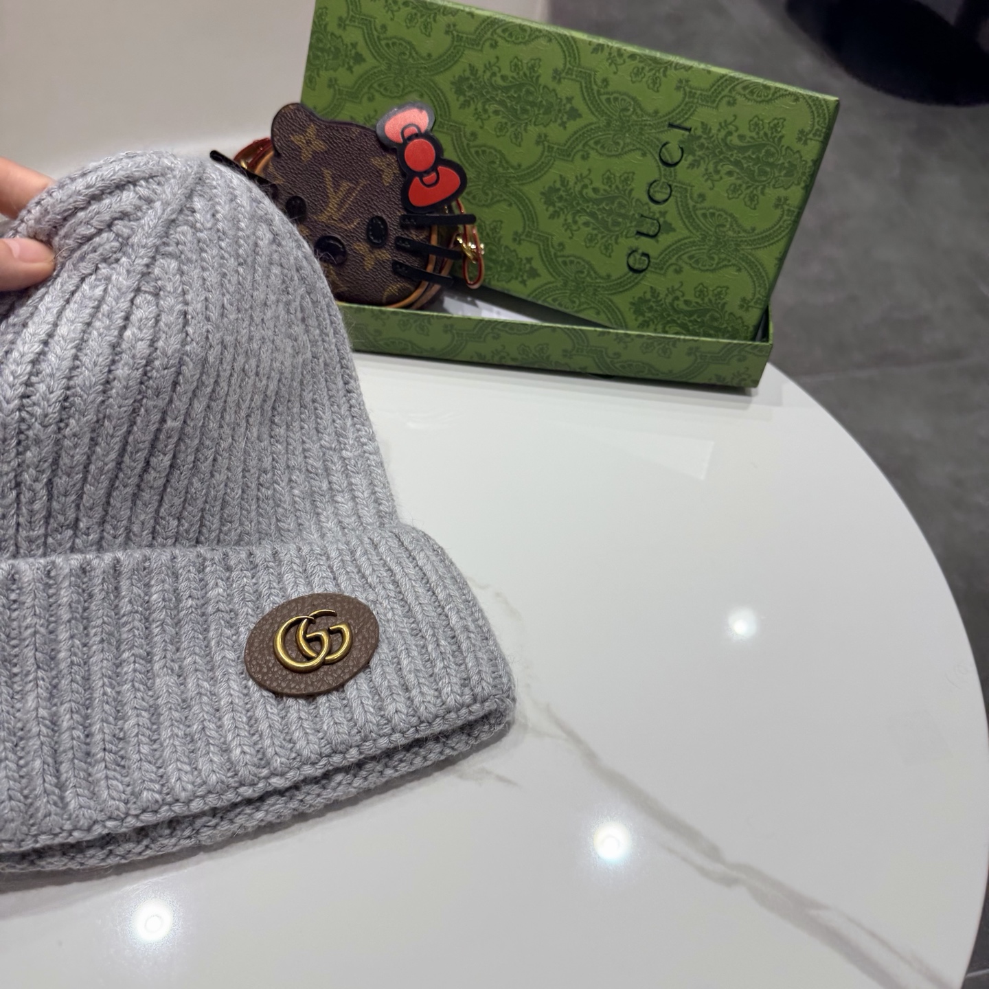高品质 Gucci古奇秋冬新款毛线帽，羊毛面料，男女同款