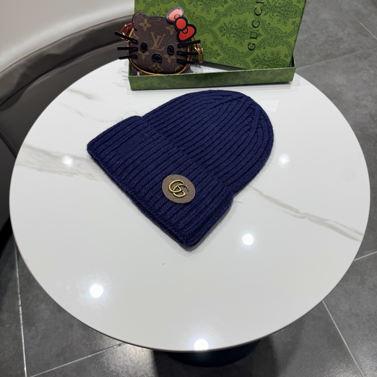 高品质 Gucci古奇秋冬新款毛线帽，羊毛面料，男女同款