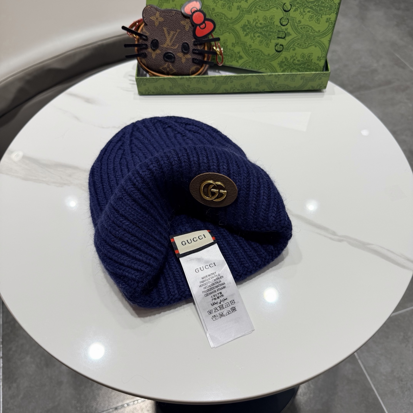 高品质 Gucci古奇秋冬新款毛线帽，羊毛面料，男女同款