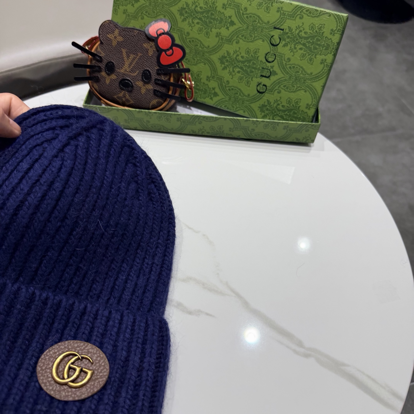 高品质 Gucci古奇秋冬新款毛线帽，羊毛面料，男女同款